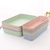 Wheat Straw Drawer Storage Compartment Tray Built-in Partition Box In Household Cabinets Kitchen Utensil Storage