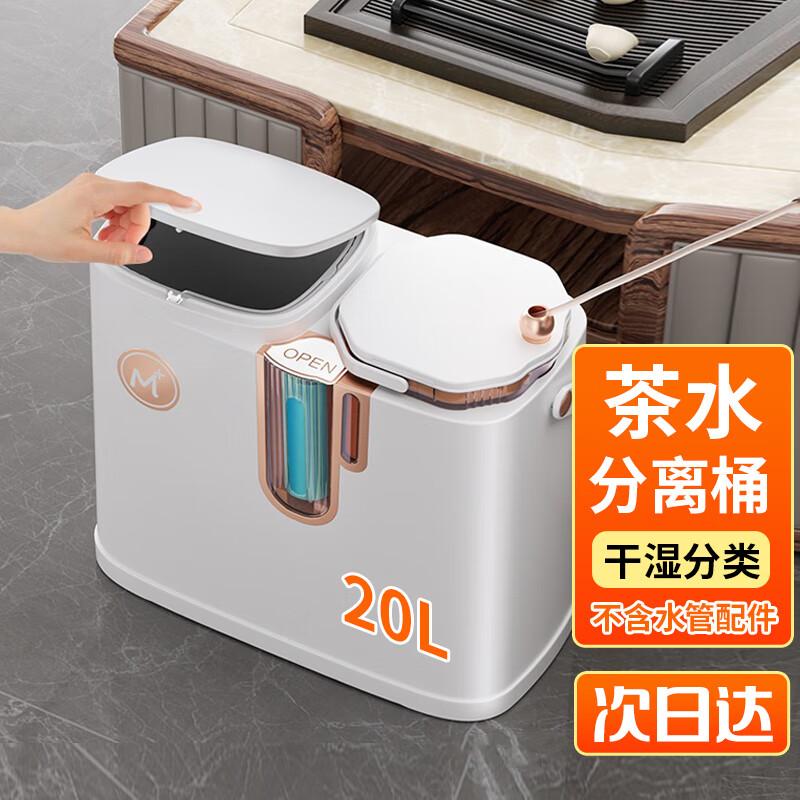 OLPAU 20L Square Press-Type Trash Can
