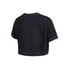 Nike Einfarbiges T-Shirt mit großem Logo, kurzärmelig, Damenoberteile, Schwarz DM6745-010