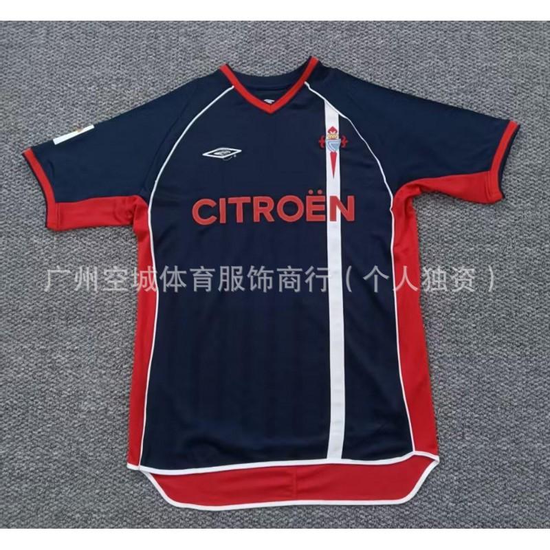 Retro Football Jersey 90s 90-97 Sporting Gijn Celta Vigo Rayo Vallecano Mlaga Short Sleeve Soccer Shirt