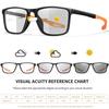 Unisex Photochromic Reading Glasses Classic Square Frame For Presbyopia Anti Blue Light Blocking Lightweight Eyewear