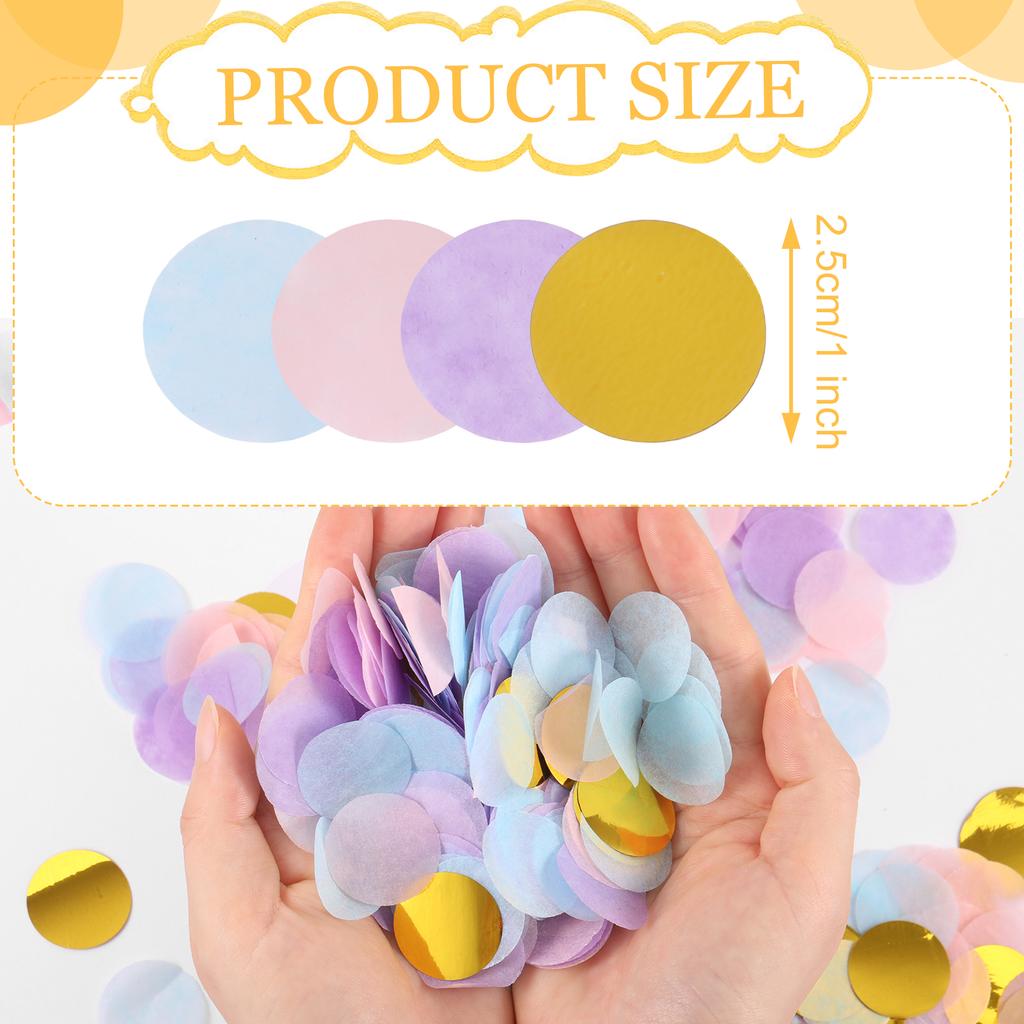 Confetti Paper For Birthday Party Decorations Multi-Colors Gorgeous And Shiny Table Confetti Dots