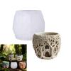 Craft Silicone Mold with Fanciful Tree House Shape Flowerpot Molds Silicone Texture for Resin Art and Little Decorations
