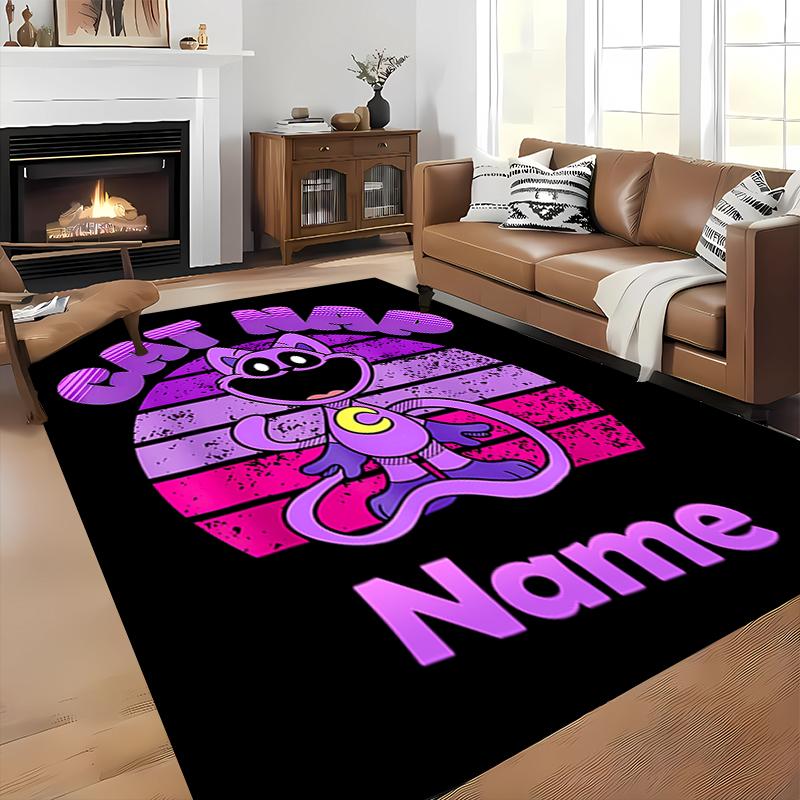 Custom personalization Smiling Critters Area Rug - Perfect For Kitchen, Bathroom,Laundry Room Decor Large Size Available,Gift All Seasons