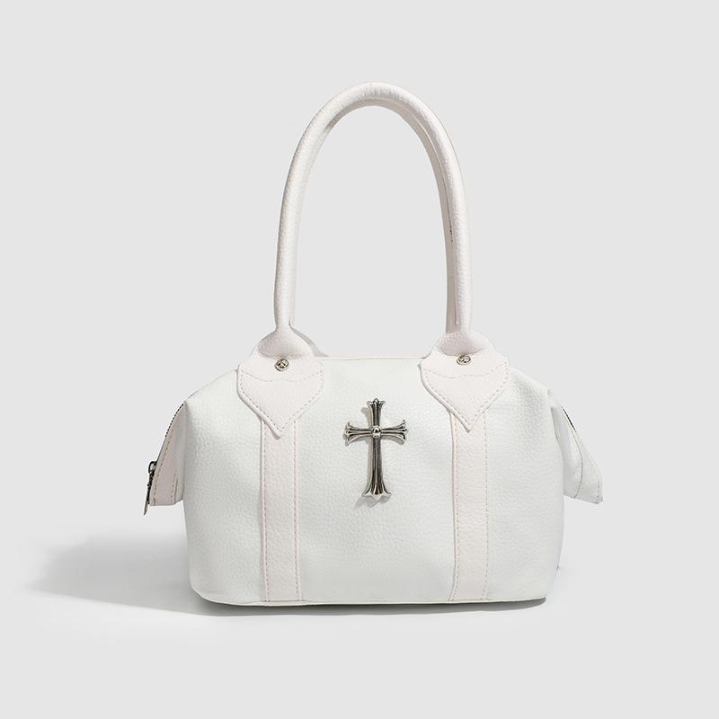

2025 Autumn Winter New Tote Bag Dumpling Bag Large Capacity Fashion Versatile Underarm Niche Single Shoulder Handbag for Women White Large Capacity Tote