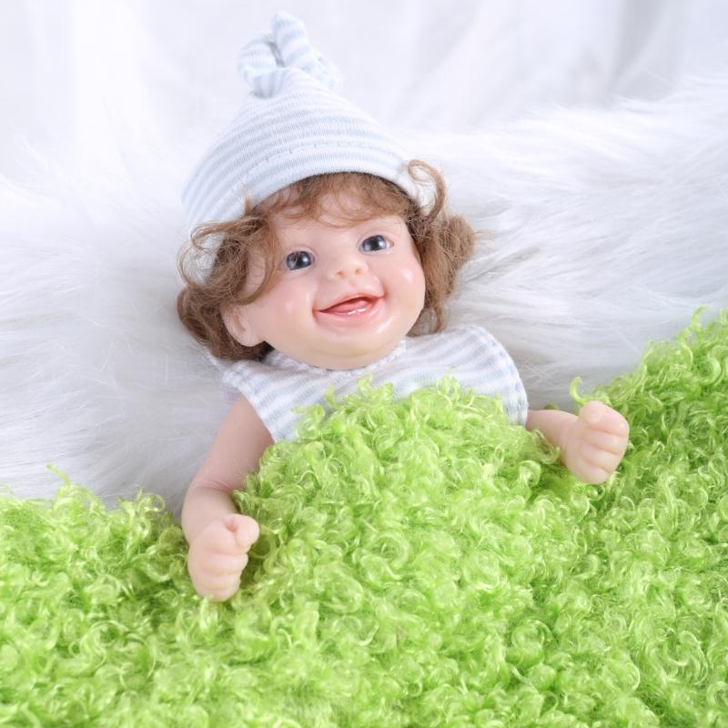 6’’ Life Like Reborns Doll Toy Figure Interaction Fullbody Silicone Newborns Doll that Looks Real with EyesOpened