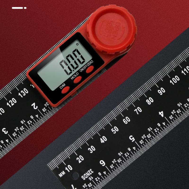 200 mm/300 mm Digital Vinkelmåler Lineal Vinkelmåler Hældningsmåler Elektronisk Goniometer Vinkel Længde Måleværktøj