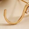 Earrings for Women S-Shape Cubic Zirconia Stud Earrings Jewelry Gift for Her On Valentine's Day Birthday Party