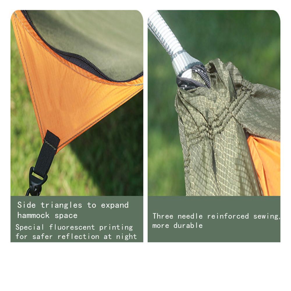 Ridge Line Hammock Shelter with Full Setup: Mosquito Net, Weather Fly, Pad & Bag, for Fast Deployment & Max Protection