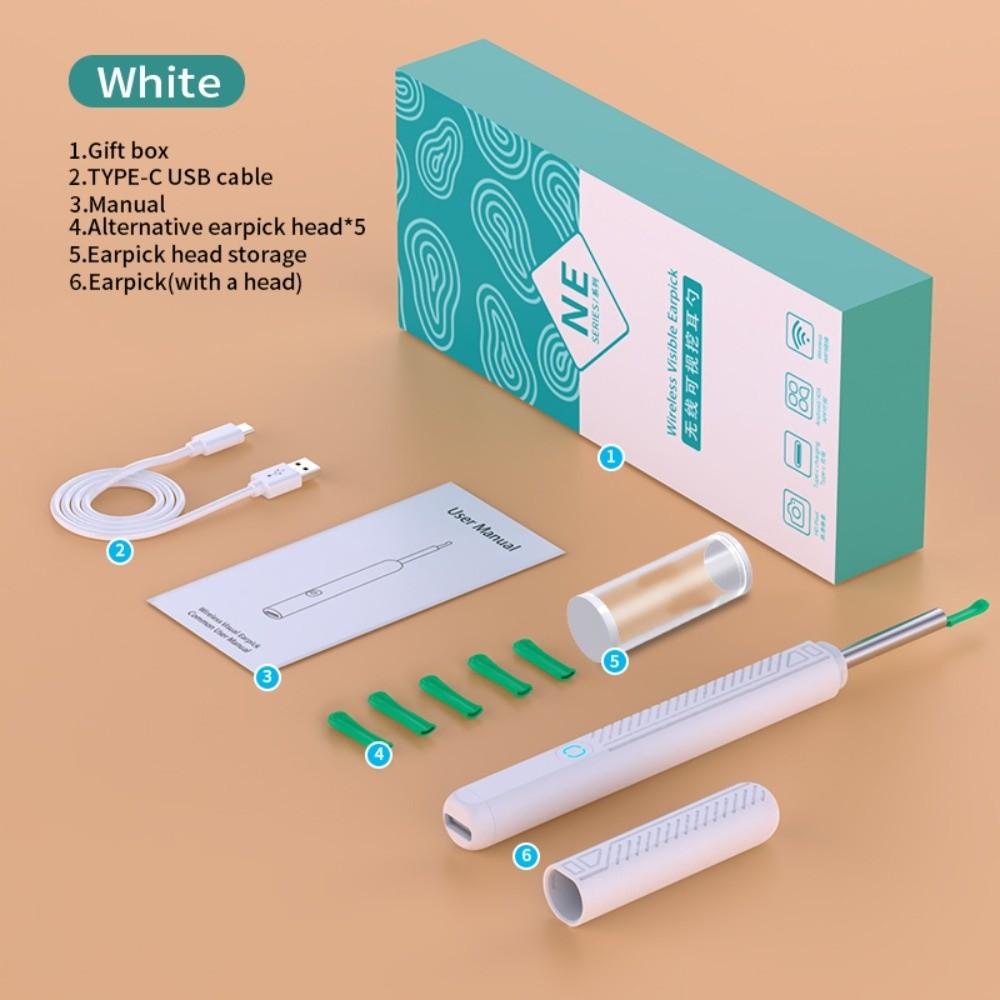 WiFi Connection Ear Wax Cleaner Mobile App Earwax Removal Endoscope Visual Ear Cleaner  Salon