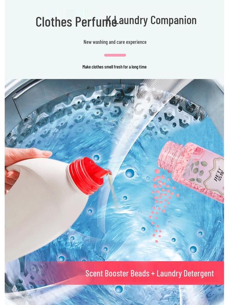 Jieti Long-Lasting Antibacterial Fragrance Beads, 800g Laundry Softener for Home.