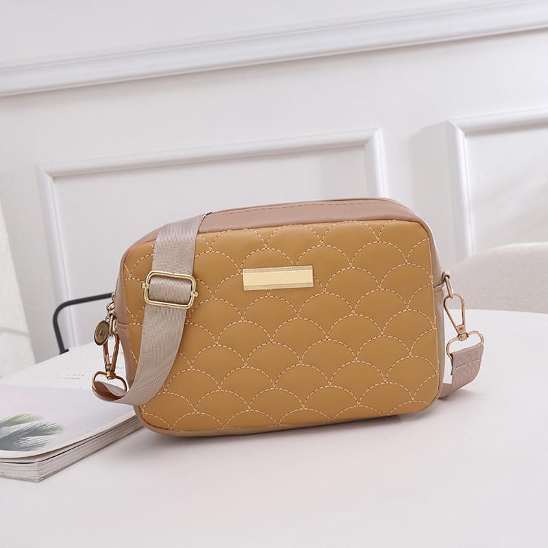 Stylish Embroidered Ladies Bag With Large Capacity Elegant Shoulder Bag For Women абрикосовый