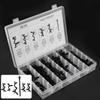 54pcs Assorted Car Body Wiring Harness Fastener Wire Routing Clip Convoluted Conduit Clip