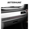 Betterhumz For BMW E92 E90 E93 Made of Alcantara Dashboard Copilot Cup Holder Panel Trim Strip Sticker Car Interior Accessories