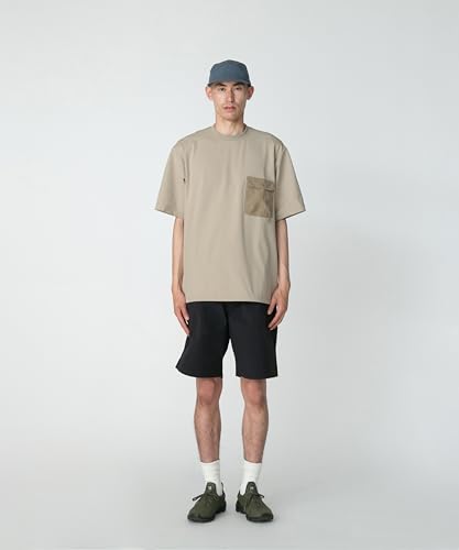 Snow Peak Nylon Tussah 2-Way Shorts, Size M, Black, PA-25SU007, for Festivals, Camping, and Outdoor Activities