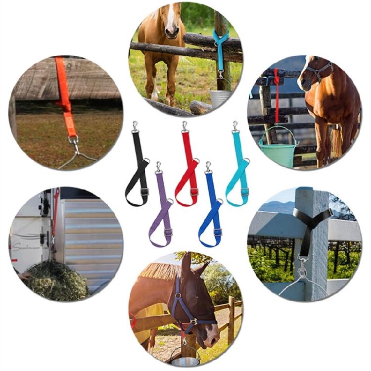 5Pcs Adjustable Horse Stall Bucket Strap Outdoor Feeding Hanging Strap Horse Bucket Straps Hanging Barn Fixed Rope