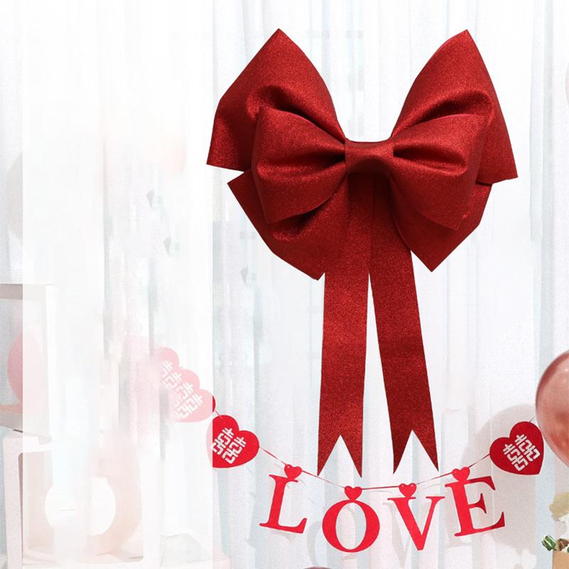 30/50/75Cm Eva Big Bow Handmade Diy Material Christmas Tree Decoration Wedding Party Festival Wall Bow Knot Background Decor