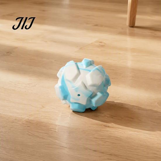 Soft TPR Toys for Pet Teeth Massage Squeaky Dog Balls, Durable Interactive Toy, Cleaning Chew Aggressive Chewers Star Texture Toy Small Medium