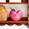Heart Pen Holder For Desk Makeup Brush Organizer Multifunctional Makeup Brush Holder For Desk Valentine's Day 3D Table Decor