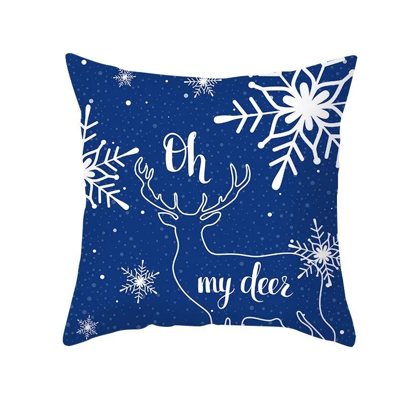 Christmas Themed Pillowcases Car Accessories Office Santa Claus Living Room Sofa Home Pillowcases