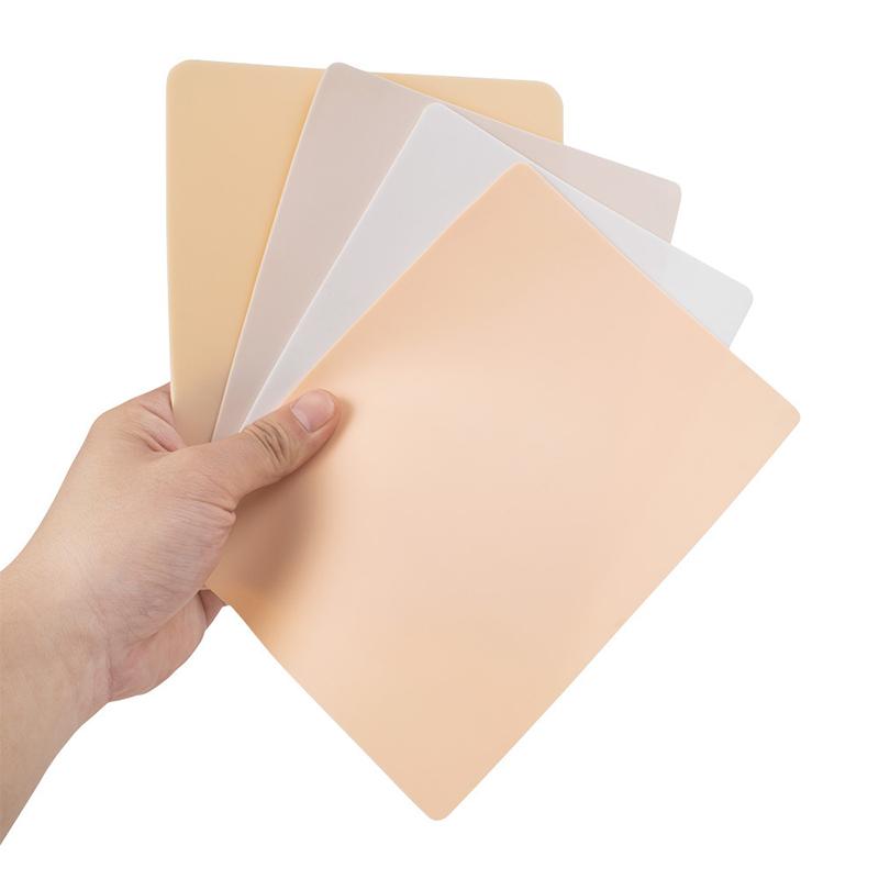 1/5/10 szt. Silikonowa Skóra do Ćwiczeń Tatuażu 1 mm Podwójna Sztuczna Skóra do Tatuażu Makijażu Permanentnego Materiały Treningowe dla Początkujących