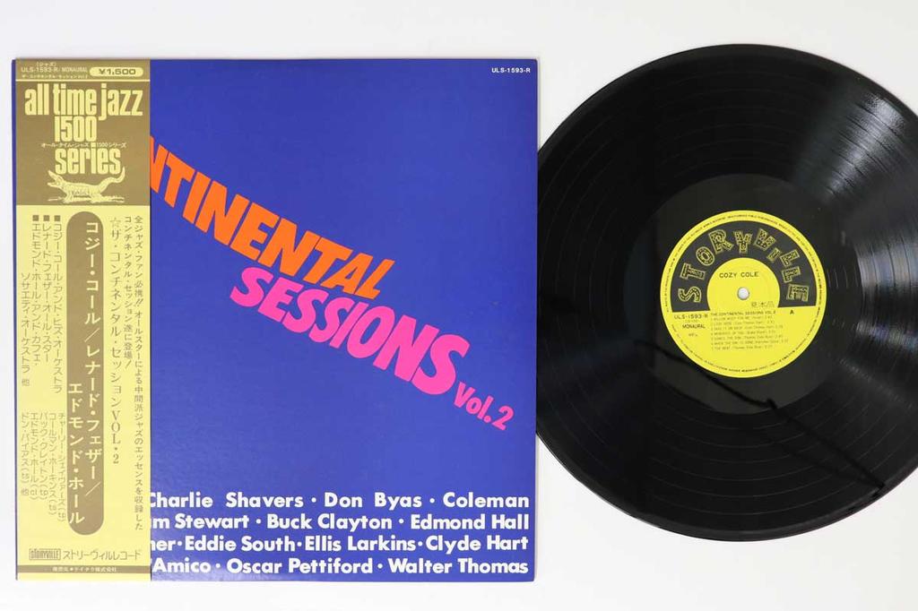 LP Record COZY COLE - Continental Sessions Vol2 ULS1593RPROMO STORYVILLE Japan Obi Jazz Used