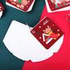 80pcs/packChristmas Iron Ring Binder Loose-leaf Ring Binder Christmas Stocking Christmas Tree Reindeer Portable Pocket Notebook