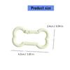 Zinc Alloy Bone Keychain Decoration Spring Operated Clasp Available In 6 Playful Color Options