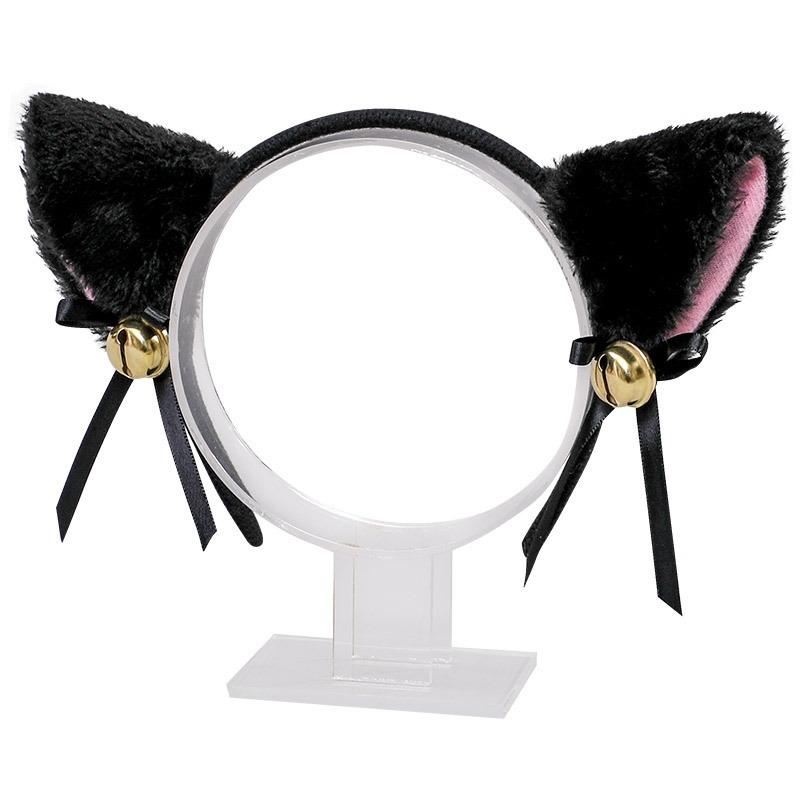 A factory-priced cute olita hairpin plush animal headdress handmade bell cat ear headband