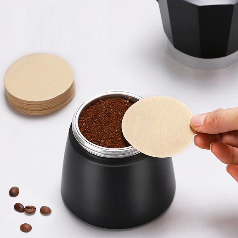 Coffee Filter Paper Disposable 100pcs Secondary Water Filter For 58MM Portafilter Espresso Maker Accessories Outdoor Tableware