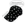 Japanese Soft Brim Polka Dot Baseball Cap Polyester Breathable Peaked Hat Versatile Lightweight Sun Hat Women