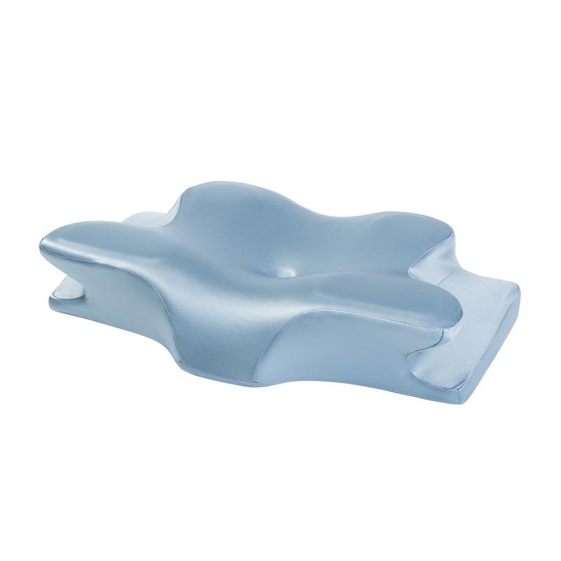 Polštář z paměťové pěny s motýlkovým tvarem: Podpora krční páteře a ochrana krku bez tlaku pro lepší spánek