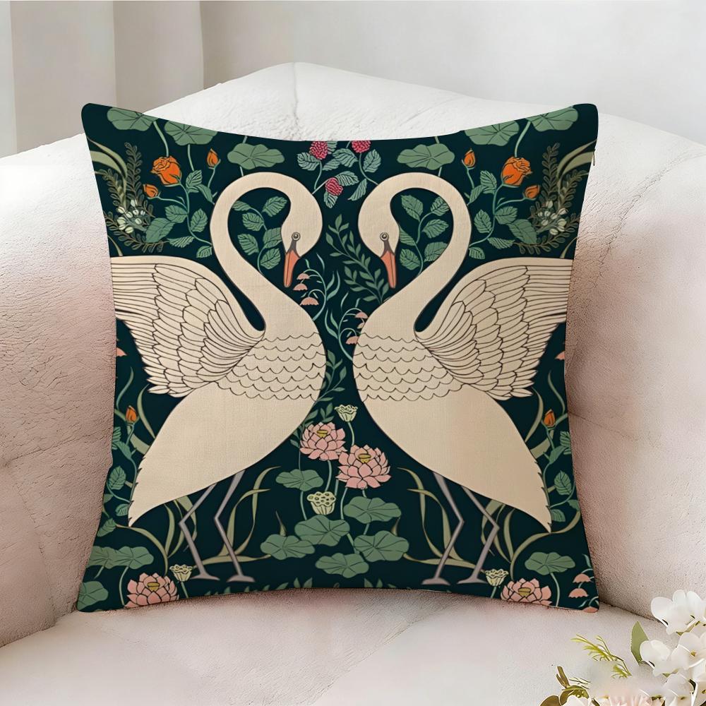Blue Bird Home Decor Print Pillow Case Pillowcase Doublesided Printed Sofa Cushion Bedroom Headboard Pillow