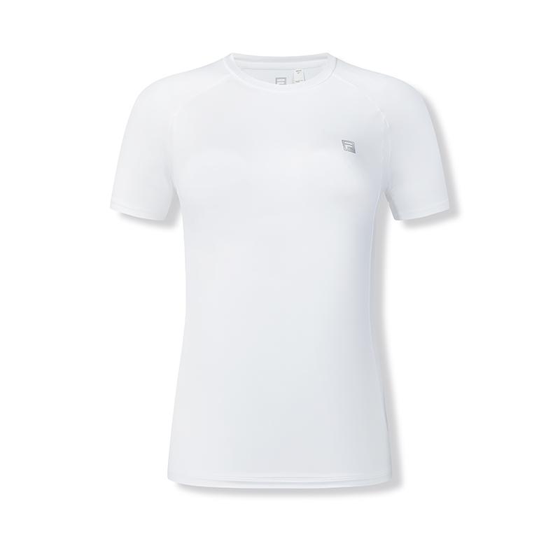 

New FILA Athletics T Shirts Women s Jade White A11W431110FWT S(160/80A)