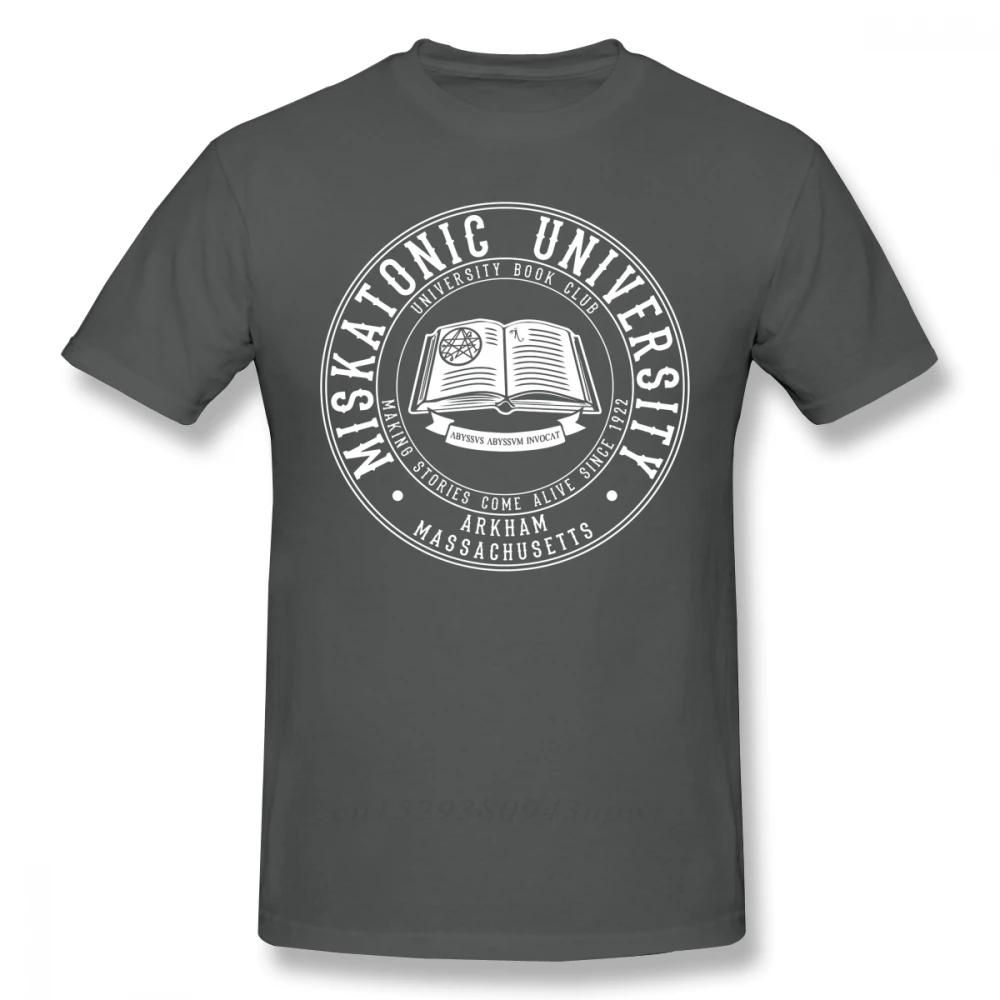 Arkham Horror T Shirt Miskatonic University Book Club T-Shirt Short Sleeve 100% Cotton Tee Shirt Oversized Streetwear Tshirt