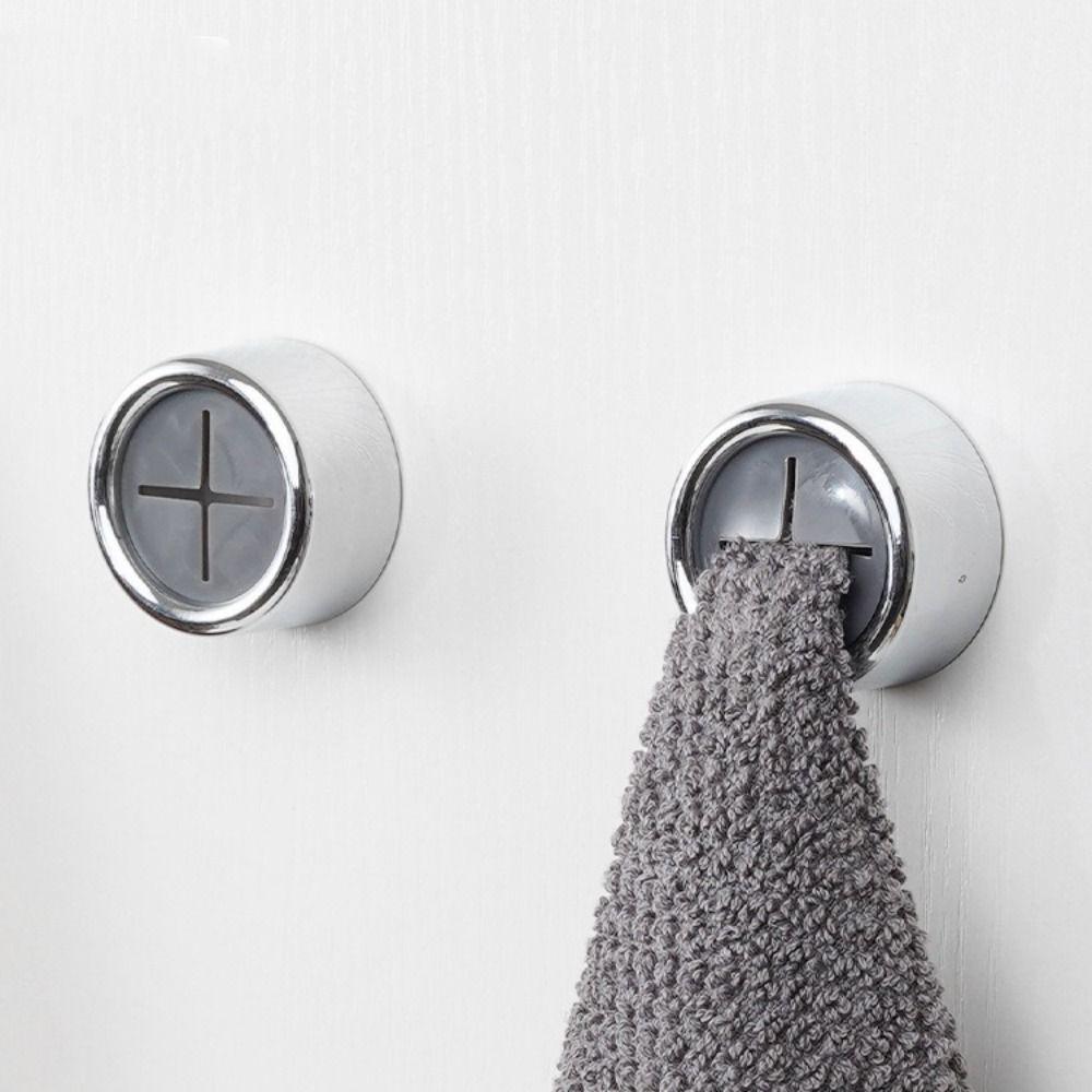 4 Pieces No Punching Towel Plug Holder Self Adhesive Dish Washing Cloth Storage Clip For Home