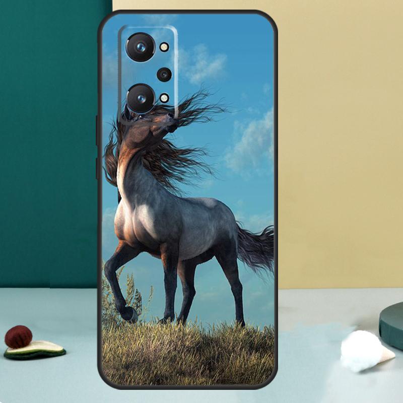 Cheval Galopant Pour Realme 11 10 12 13 14 Pro Plus GT 7 6 5 Pro GT 6T C67 C61 C53 C51 C21Y C25S C75 C55 Coque