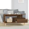 819619 vidaXL Coffee Table Brown Oak 90x49x45 Cm Engineered Wood