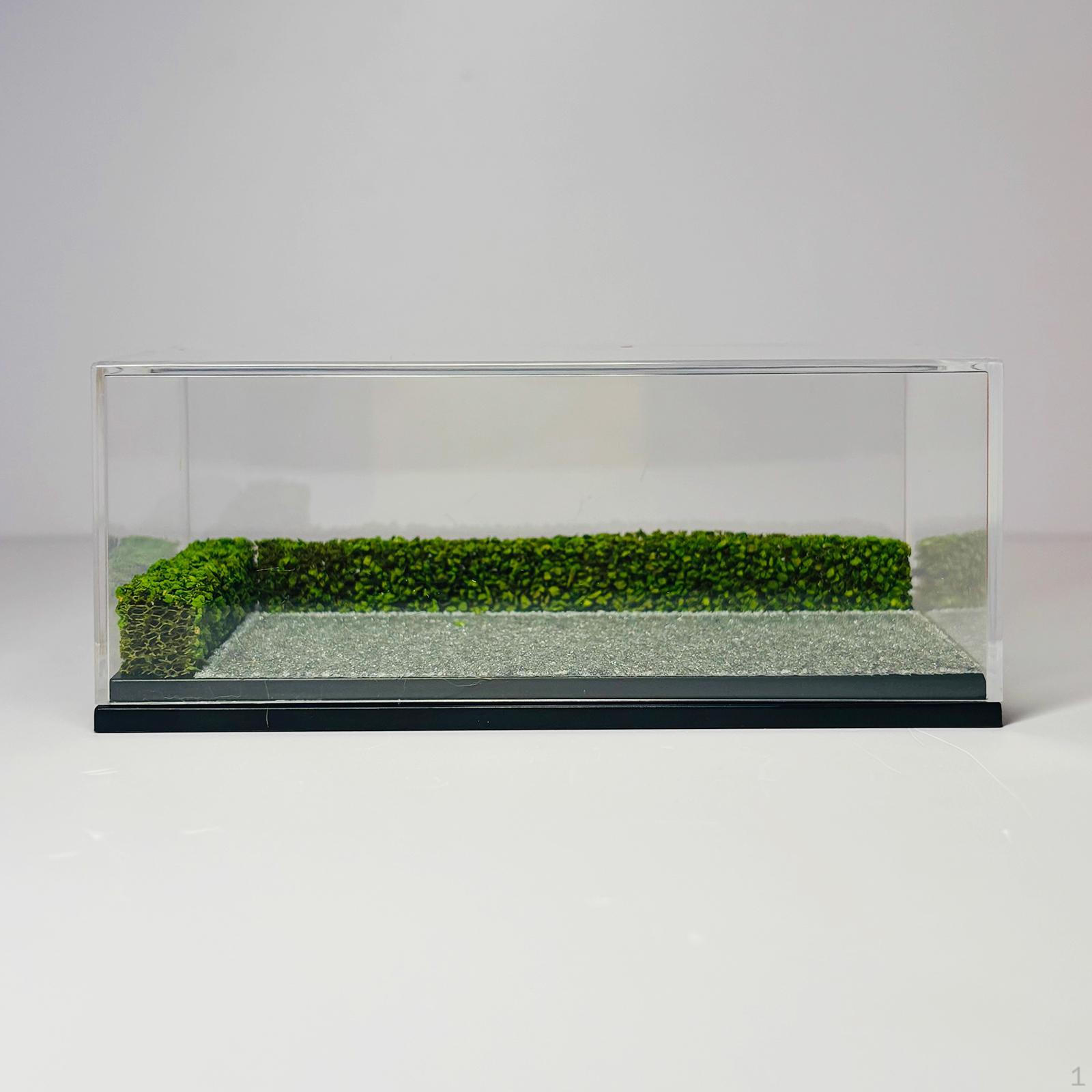

1/64 Model Car Display Case,Clear Box Sturdy Creative Dustproof Scenic Diorama Decorative