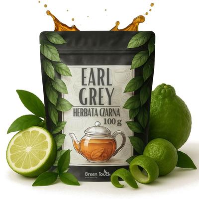Herbata Czarna Earl Grey 100 G Ceylon Bergamotka Oryginalna Green Touch