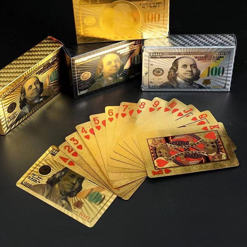 Golden Playing Cards Set - Ideal for Poker, Pranks, and Party Gifts | Perfect Gift for Christmas, Halloween, Easter,Thanksgiving