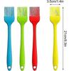 Pastry Basting Brush, Silicone Heat Resistant Sauce Butter Oil Baking Cooking Brush Silicone Brush Bbq Brush Silicone Brush Diy Baking Tool(4pcs Z