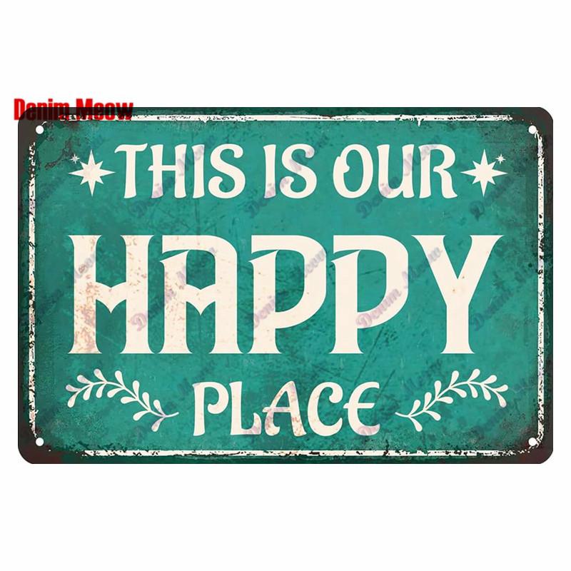 Retro Pool Rules Metal Sign Tin, Vintage Summer Swim Happy Place Plates, Wall Sign, Bar & Grill, Pub Decor, WY51