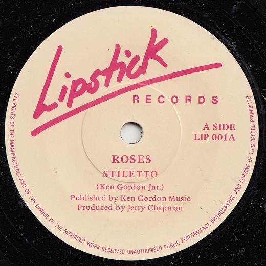 

7inch Record STILETTO - Roses LIP001 Lipstick Record UK Pop Used
