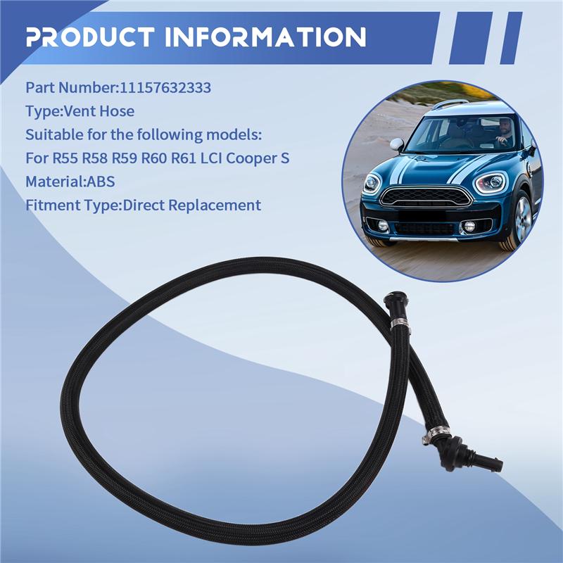 A58X-New Replacement Air Vent Hose 11157632333 For BMW MINI Clubman R55 R58 R59 R60 R61 LCI Cooper S