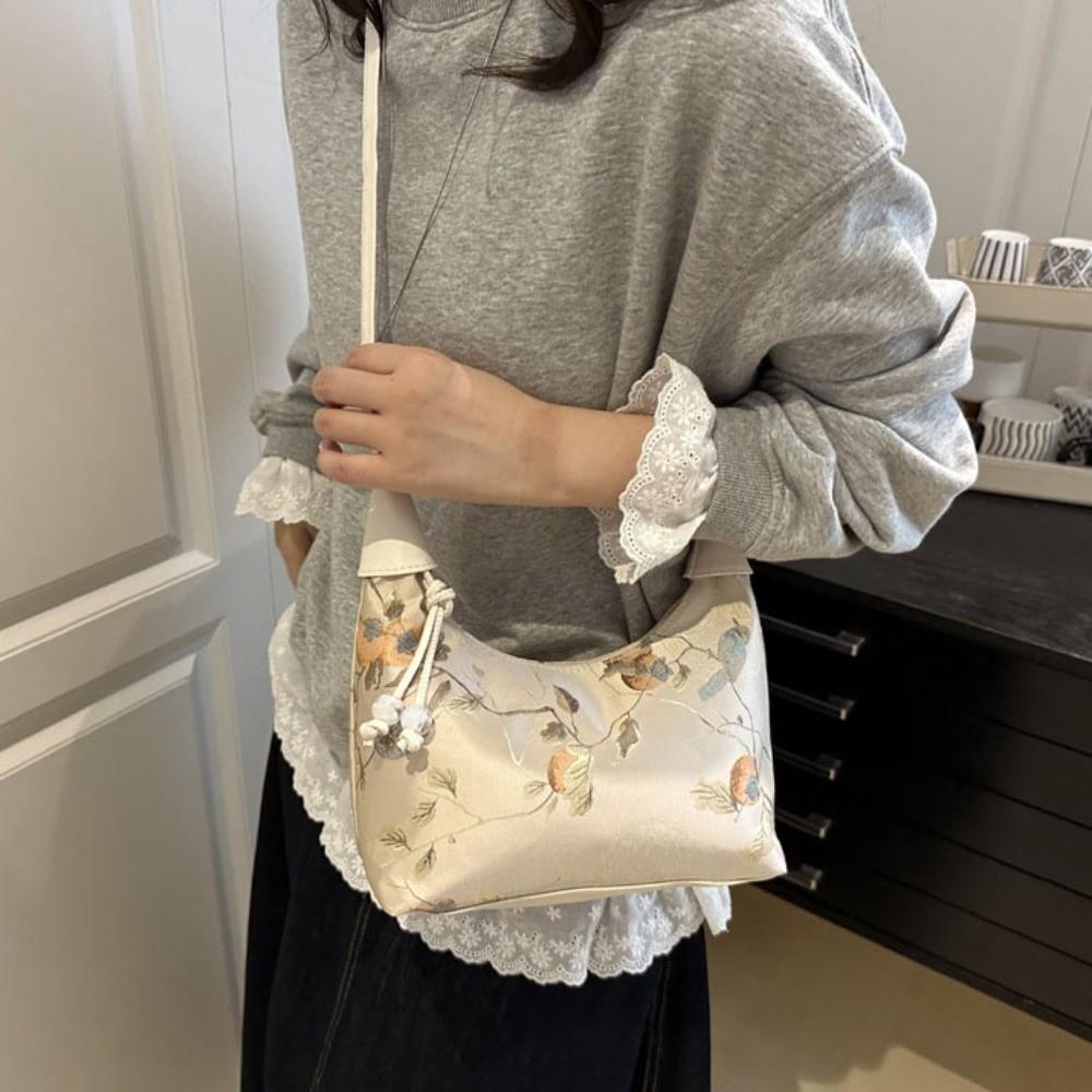 Leinwand Erbsenbeutel Bestickte Cheongsam Tasche Modische Chinesische Stil Handtasche Reise