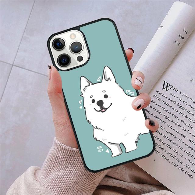 Husa de telefon Samoyed Puppy pentru iPhone 5 6 7 8 Plus X XR XS SE2020 Apple 11 12 13 mini Pro Max Galaxy S10 S20 S21
