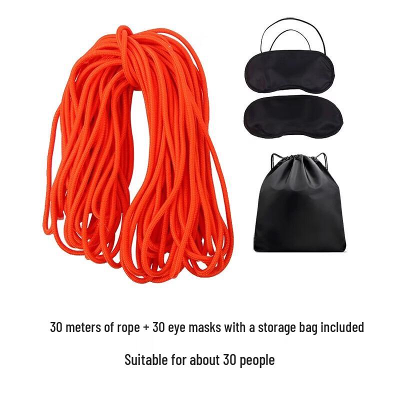 Team Building Blind Square Rope  Eyemask Kit