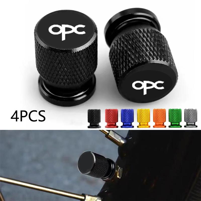 4pcs Car Wheel Tire Valve Caps Tyre Stem Covers Airdust Waterproof For Opel Opc Accessories
