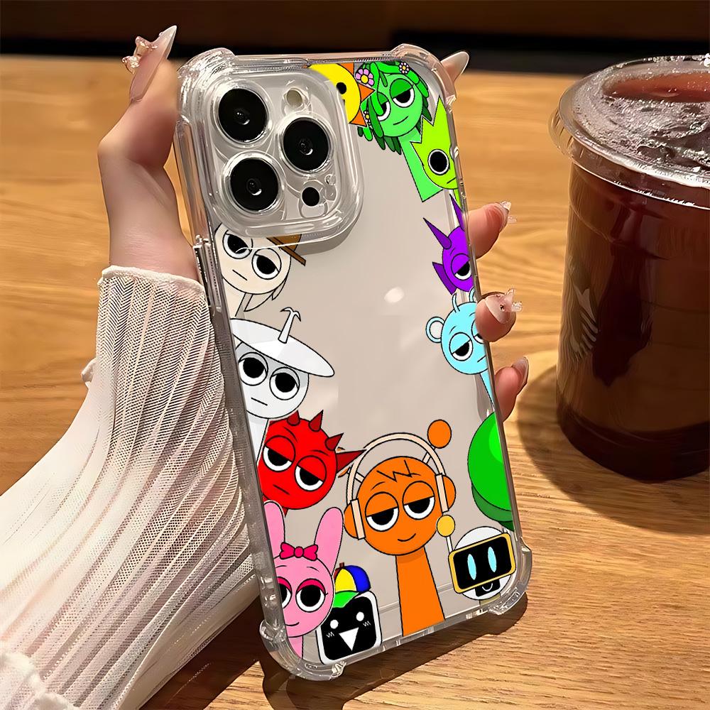 Cartoon S-Sprunkis Game Phone Case For Samsung  A56 A26 A33 A54 A52 A51 A73 A55 A53 A36 A35 A34 A32 A25 A24 A23 A16 A15 4G 5G